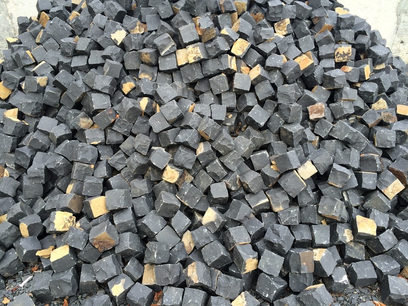 zhangpu black basalt cube stone