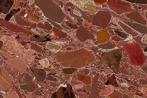 Colorful Red Marble