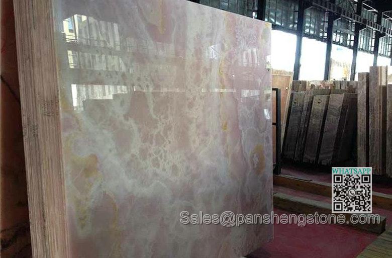 Beautiful pink onyx onyx slab   Onyx Slabs