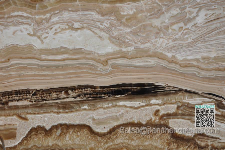 Beige travertine onyx onyx slab   Onyx Slabs