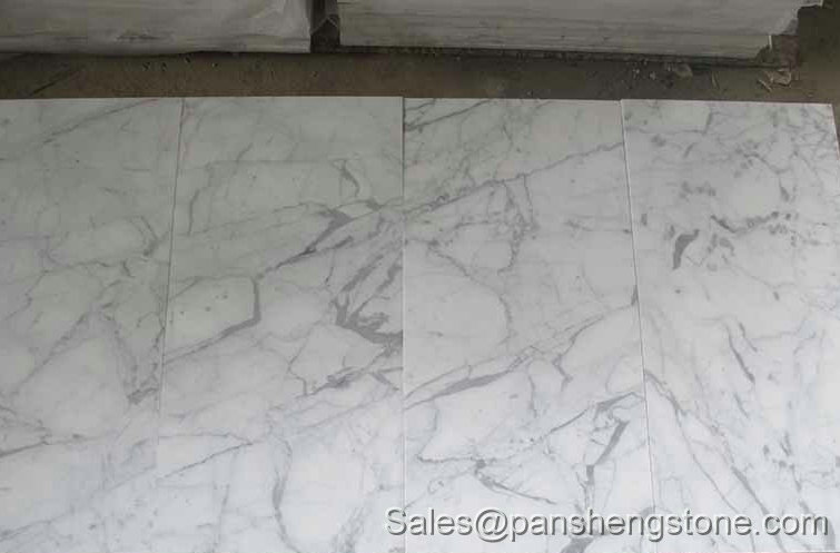 Carara whie marble tiles   Marble Tiles