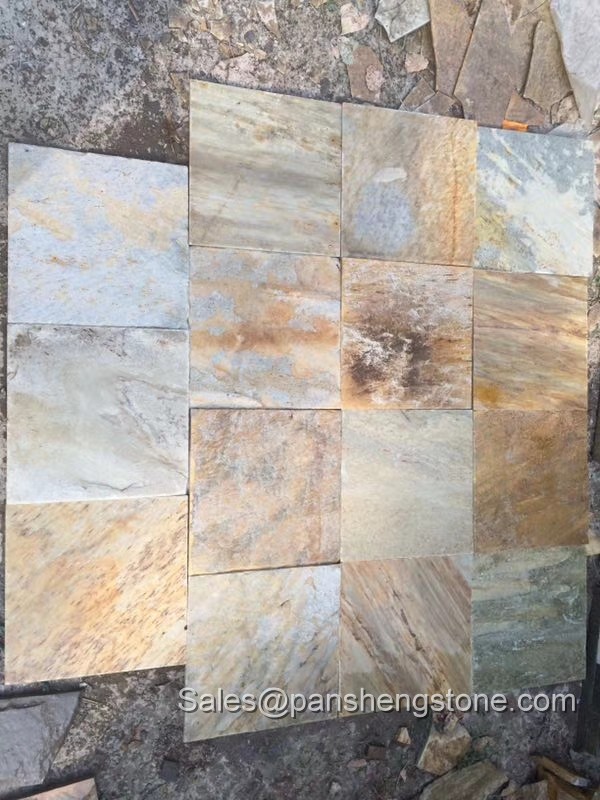 China Rust Slate Stacked Stone Veneer   Slate Tiles