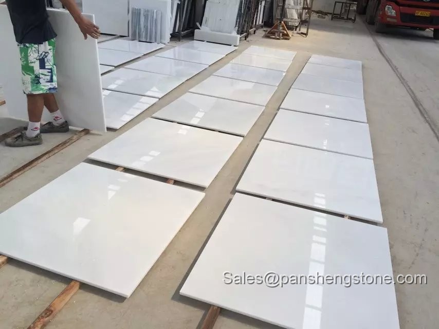 Chinese white jade tile pure white   Marble Tiles