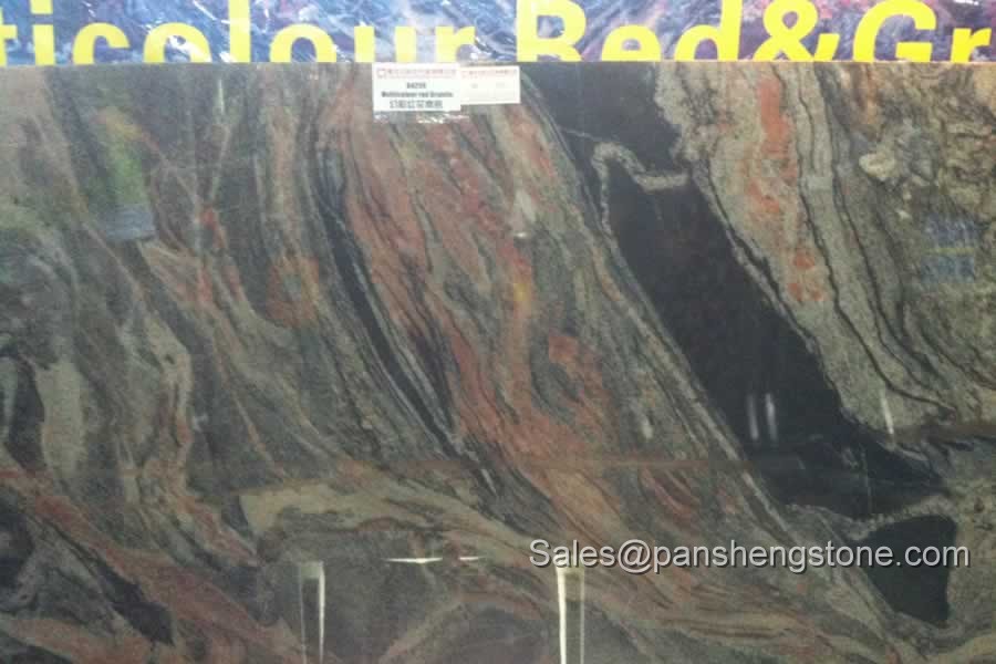 Colorful red granite slab   Granite Slabs