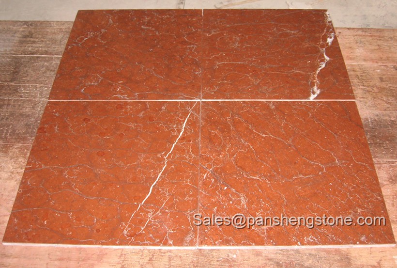 Coral red marble tile   Marble Tiles