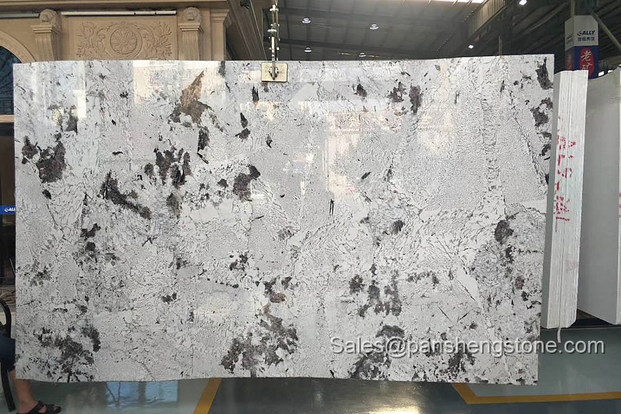 Evolution white granite slab   Granite Slabs