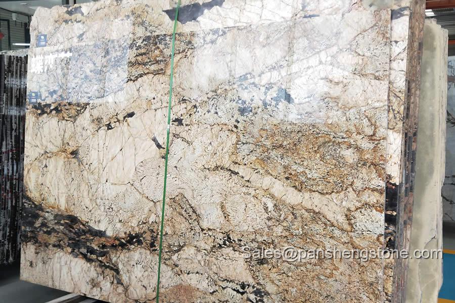 Giallo fantasy granite slab   Granite Slabs