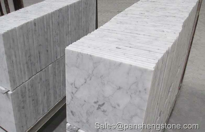 Italian bianco carrara white marble tiles   Marble Tiles