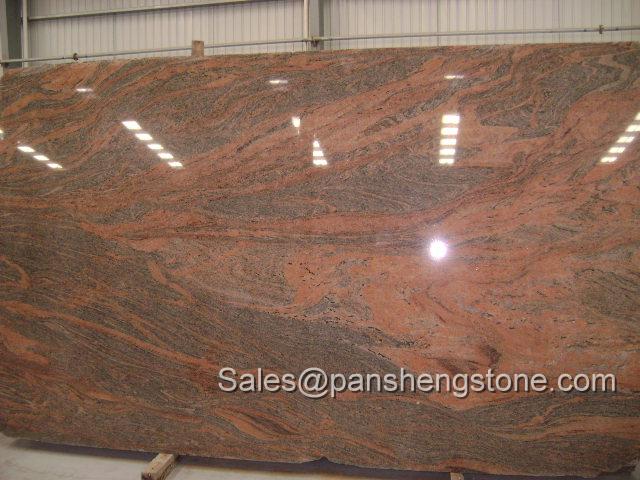 Multi color red granite slab   Granite Slabs