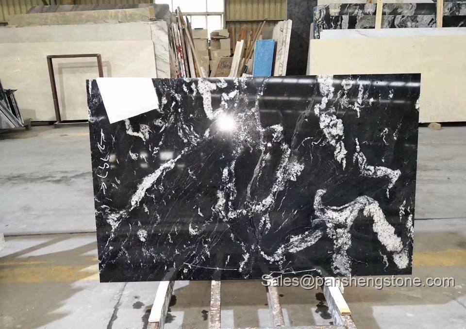 Nero fantasy granite slab   Granite Slabs