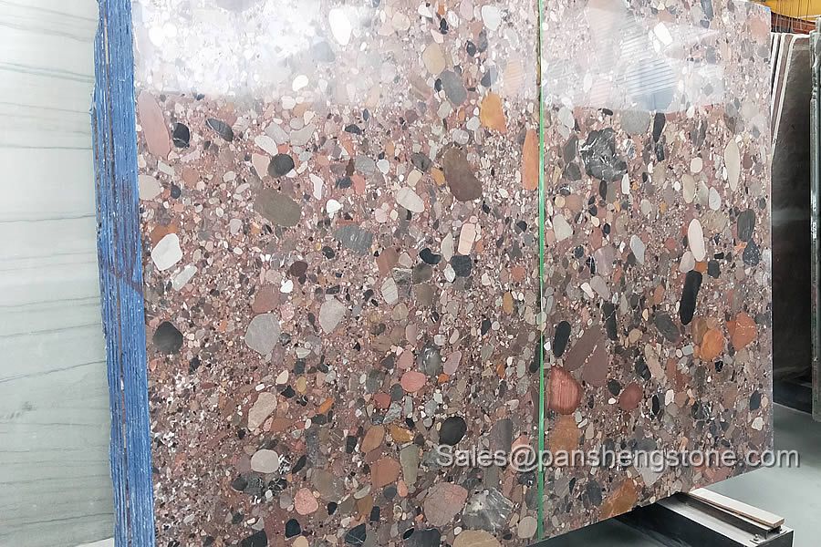 Red rock luxury stone slab   Luxury Stone