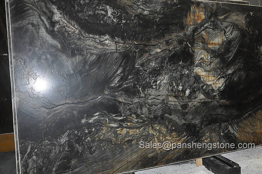 Shangrila black luxury stone slab   Luxury Stone