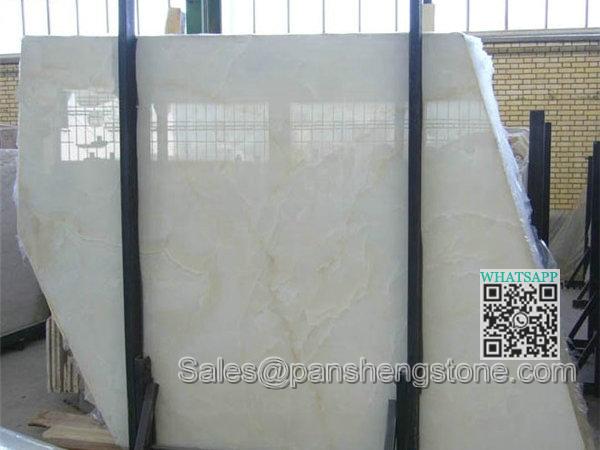 Snow white onyx slab   Onyx Slabs