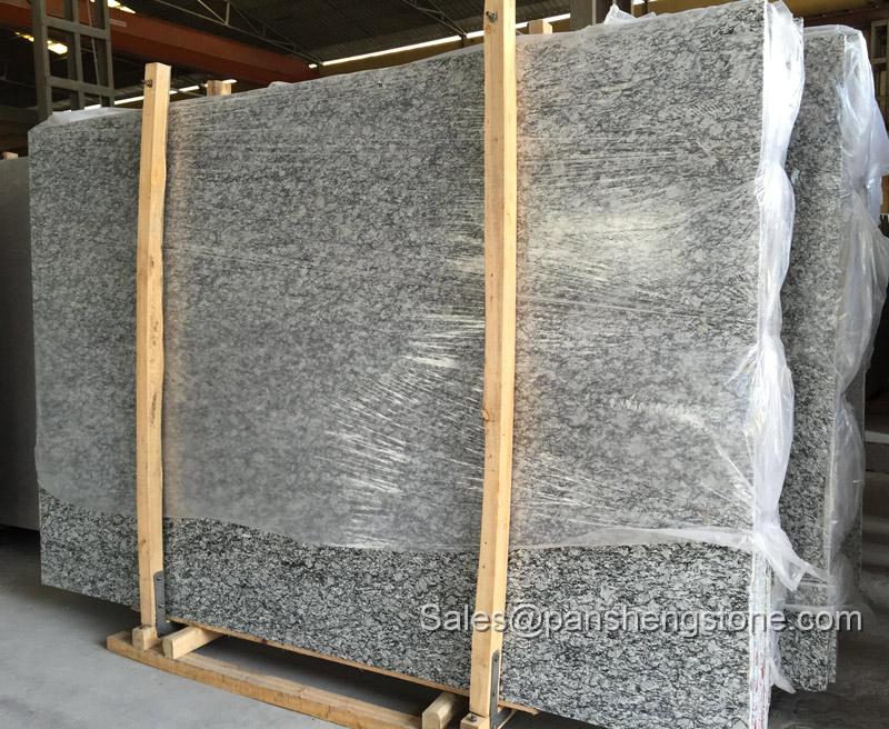 Spray white granite slab   Granite Slabs