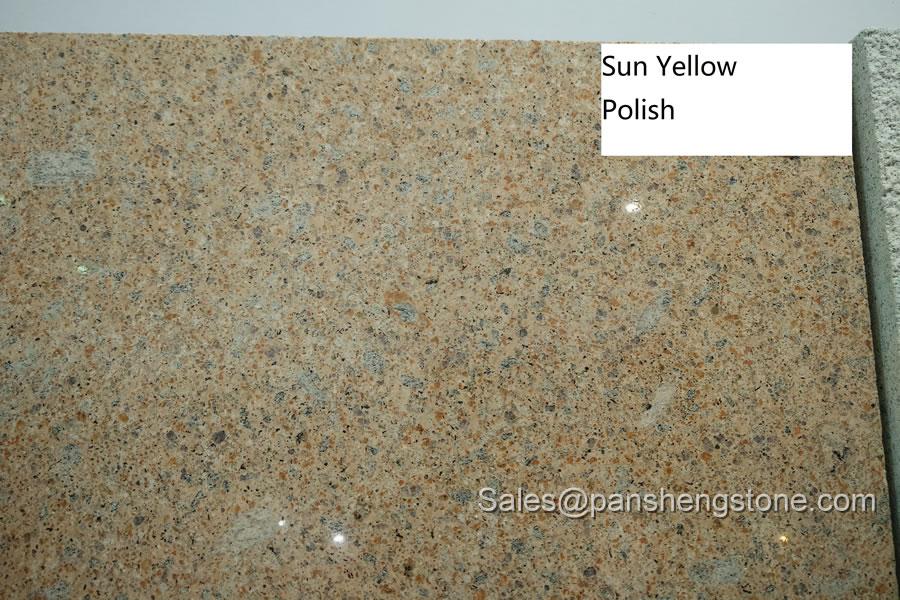 Sun yellow granite slab   Granite Slabs