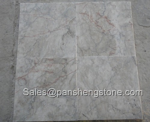 Syan red cream marble tile   Marble Tiles