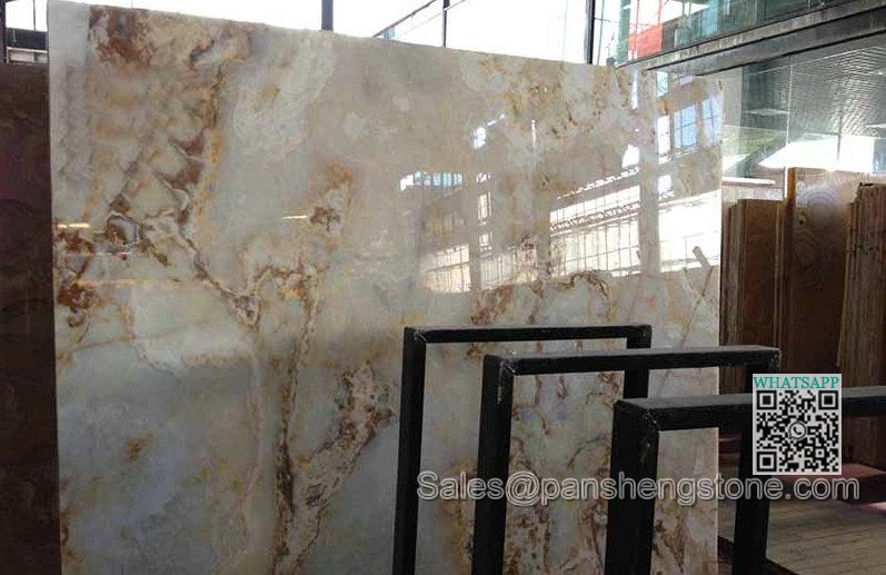 White marble onyx onyx slab   Onyx Slabs
