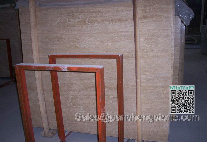 Wood grain travertine Travertine slab   Travertine Slabs