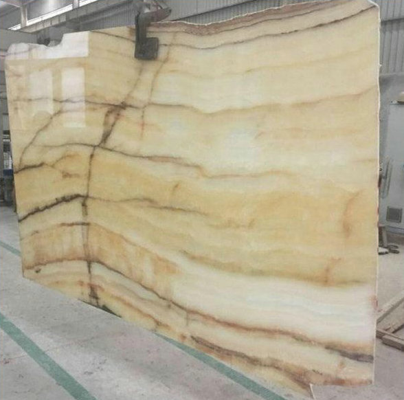 Yellow high glossy onyx onyx slab   Onyx Slabs
