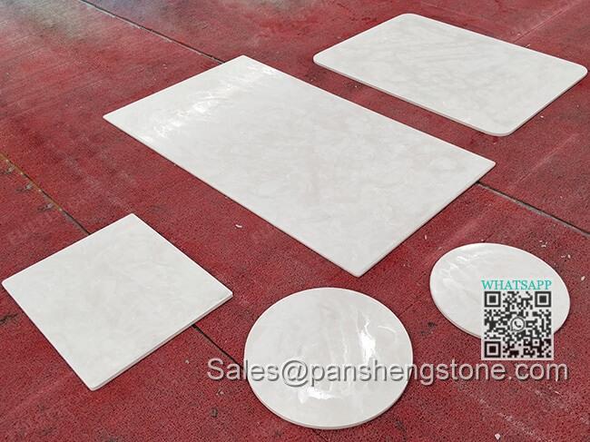 Beige engineered marble   Quartz Countertops