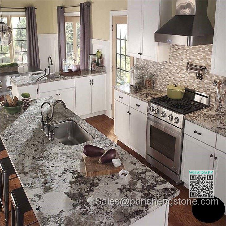 China alaska white granite kitchen countertop   Marble countertops