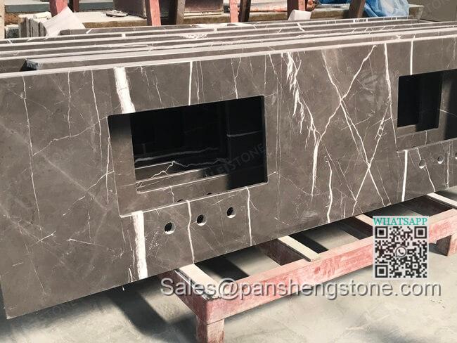 Pietra grey marble countertops   Marble countertops