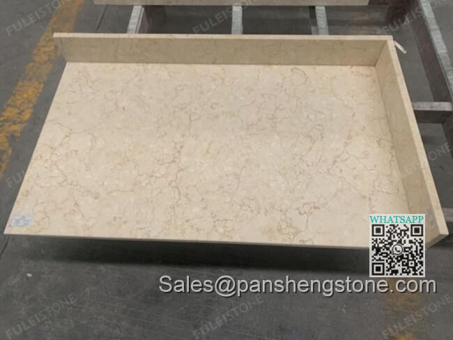 Sunny beige marble bathroom vanity tops   Marble vanity tops