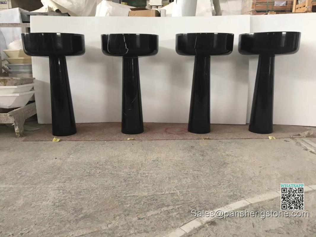 Marble pedestal basin