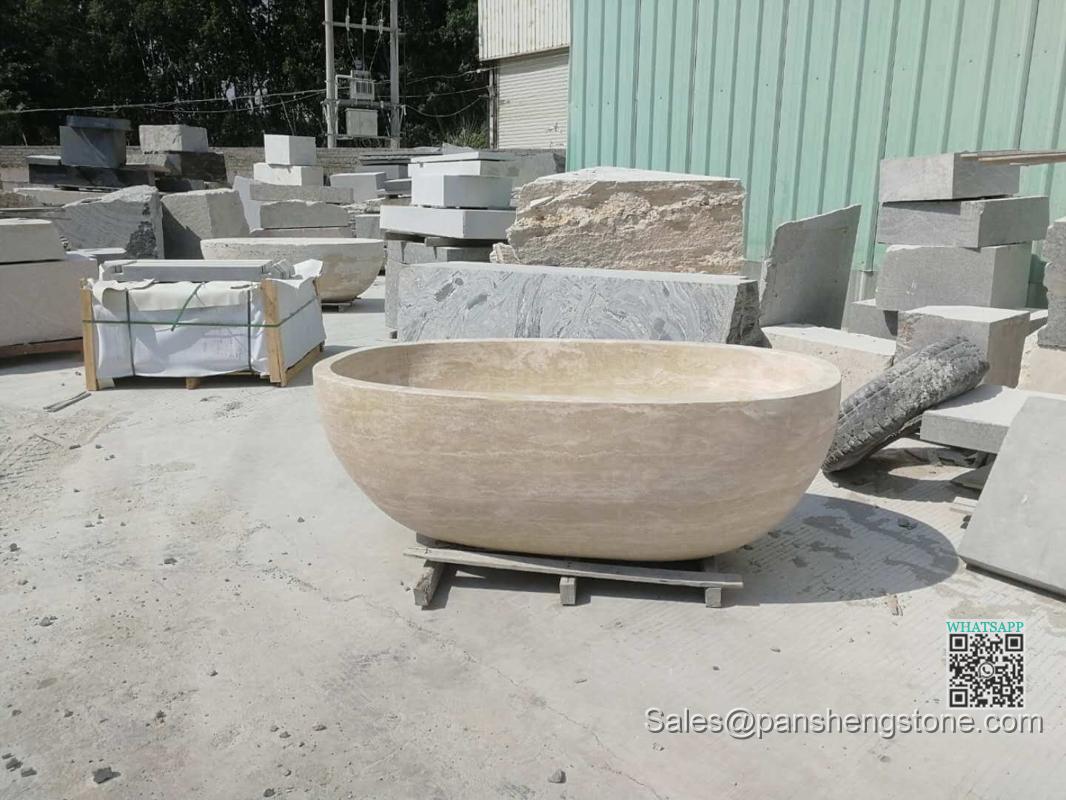 Travertine tub